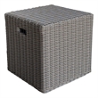 Padma's Plantation Nautilus Outdoor Cube in Outdoor Kubu Grey