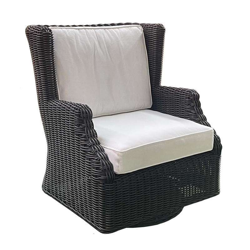 Padma's Plantation Terrace Outdoor Lounge Chair Seminyak Sand Fabric in Naturral