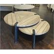 Padma's Plantation Triangolo Outdoor Nesting Coffee Tables in Naturral(Set of 2)
