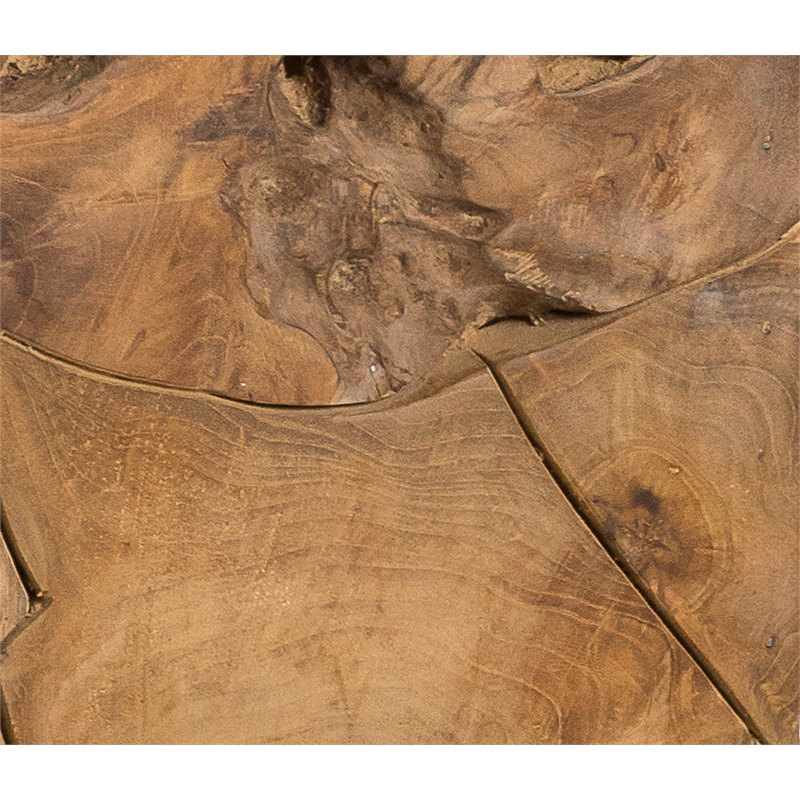 Padma's Plantation Teak Root Tall End Table in Natural
