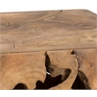 Padma's Plantation Teak Root Tall End Table in Natural