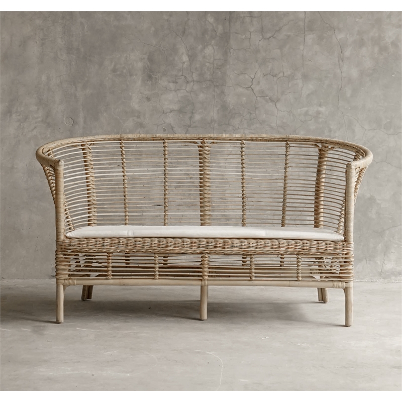 Padma's Plantation Seaside Loveseat in Naturral