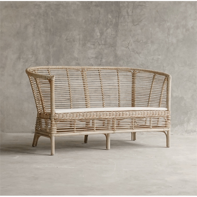 Padma's Plantation Seaside Loveseat in Naturral