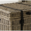 Padma's Plantation Woven End Table / Trunk in Kubu Grey