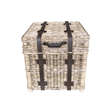 Padma's Plantation Woven End Table / Trunk in Kubu Grey