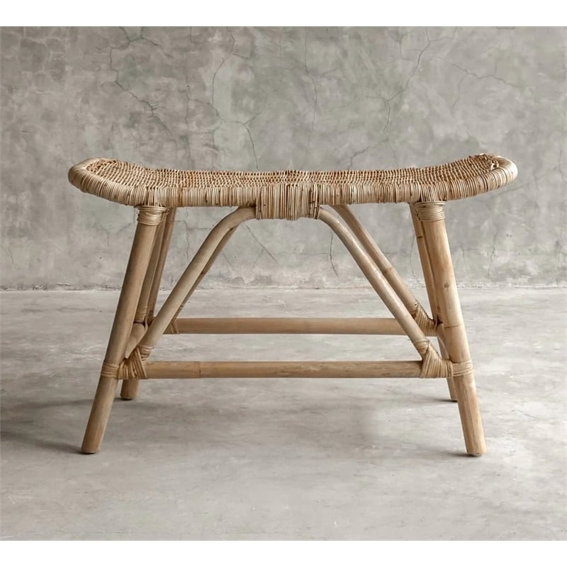 Padma's Plantation Small Zoe Bench in Naturral