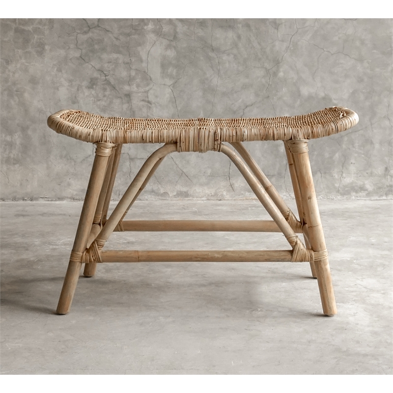 Padma's Plantation Small Zoe Bench in Naturral