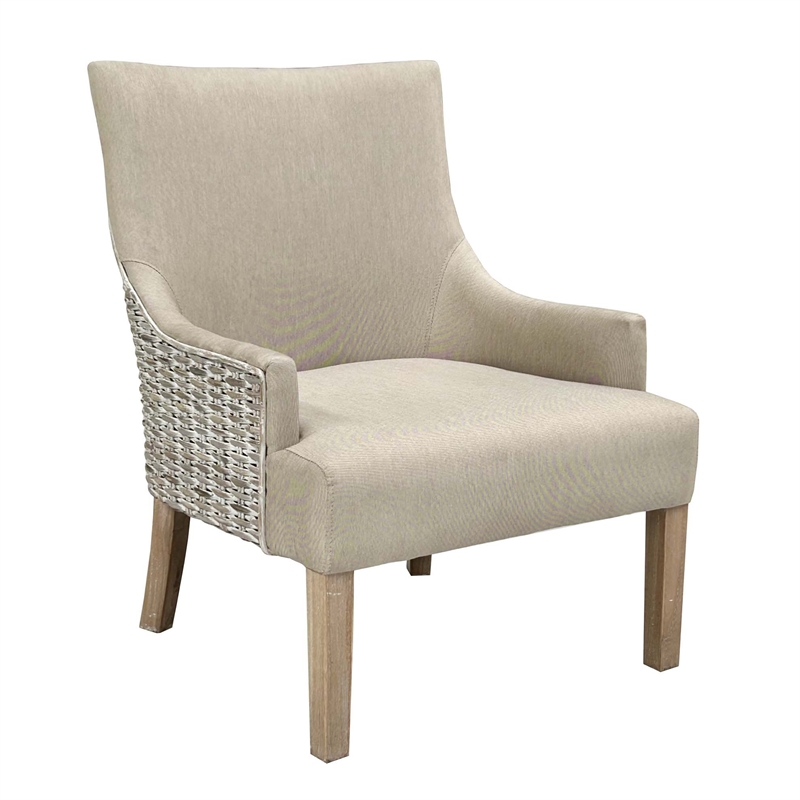 Padma's Plantation Alfresco Living Chair W/ Upholstery Seminyak Sand in Naturral