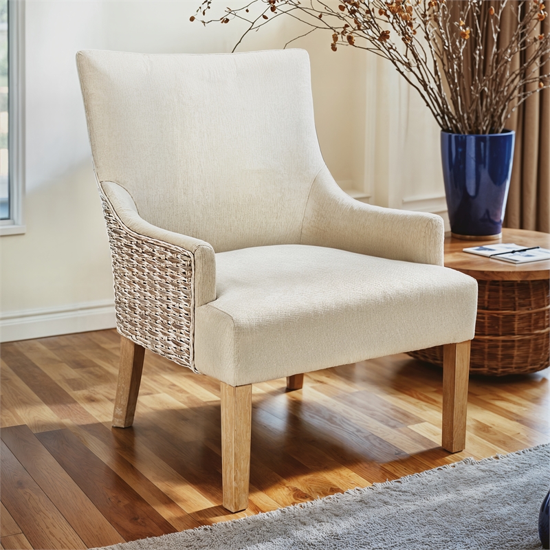 Padma's Plantation Alfresco Living Chair W/ Upholstery Seminyak Sand in Naturral