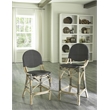 Padma's Plantation French Bistro Counter Stool in Black/Beige