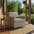 Padma's Plantation Malio Lounge Chair w/ Seminyak Sand Fabric in Naturral