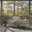Padma's Plantation Malio Lounge Chair w/ Seminyak Sand Fabric in Naturral