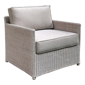 Padma's Plantation Malio Lounge Chair w/ Seminyak Sand Fabric in Naturral