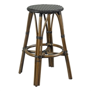 Padma's Plantation Marseille Bistro Barstool in Black