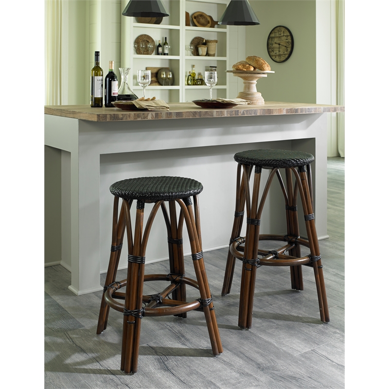 Padma's Plantation Marseille Bistro Counter Stool in Black