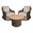 Padma's Plantation Capri Outdoor Swivel Chair Seminyak Sand in Naturral