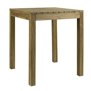 Padma's Plantation Rustic Teak Outdoor Counter Table in Natural