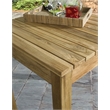 Padma's Plantation Rustic Teak Outdoor Counter Table in Natural
