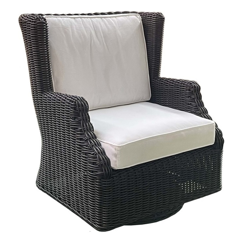 Padma's Plantation Terrace Outdoor Lounge Chair Base White in Naturral
