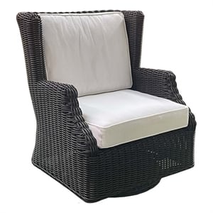 Padma's Plantation Terrace Outdoor Lounge Chair Base White in Naturral