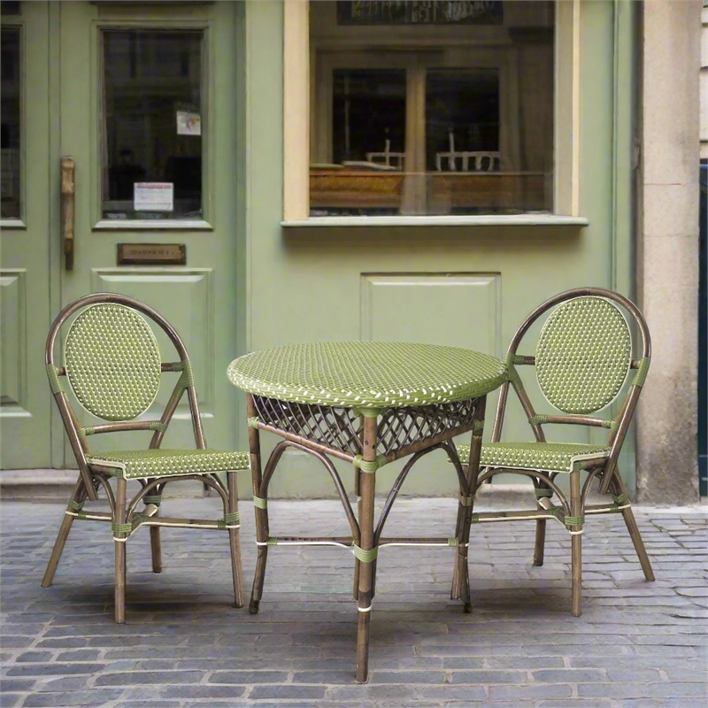 Padma's Plantation Paris Bistro Dining Table in Green