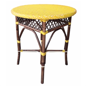 Padma's Plantation Paris Bistro Dining Table in Yellow