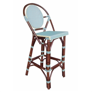 Padma's Plantation Paris Bistro Barstool in Blue