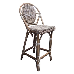 Padma's Plantation Paris Bistro Barstool in Kubu Grey