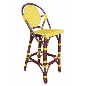 Padma's Plantation Paris Bistro Barstool in Yellow