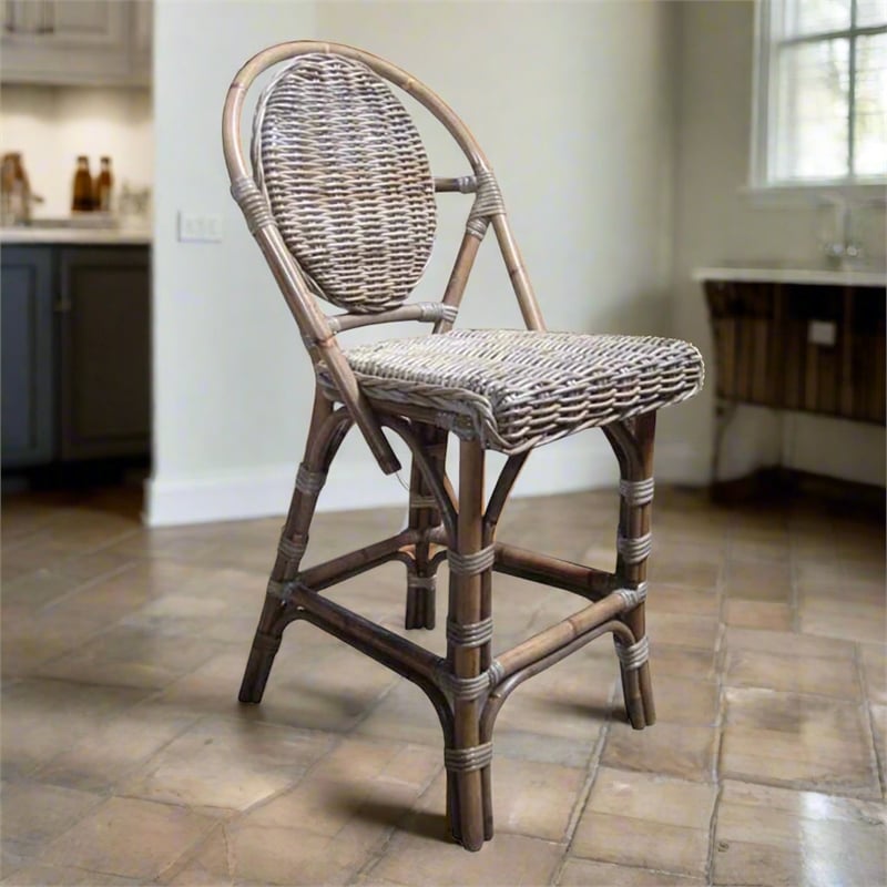 Padma's Plantation Paris Bistro Counterstool in Kubu Grey
