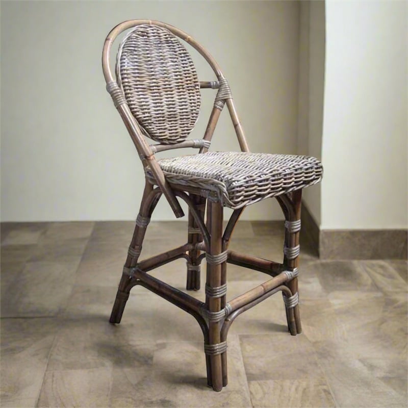 Padma's Plantation Paris Bistro Counterstool in Kubu Grey