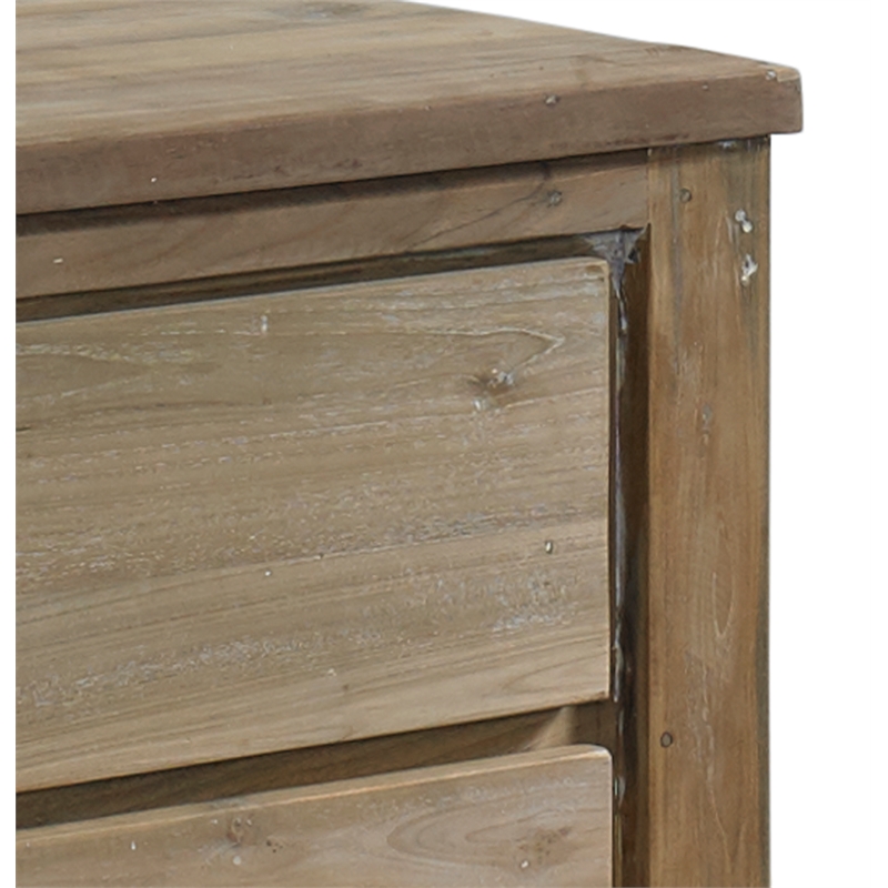 Padma's Plantation Stockholm Reclaimed Teak End Table in Natural