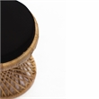Padma's Plantation Vintage Rattan Stool in Natural