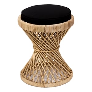 Padma's Plantation Vintage Rattan Stool in Natural