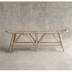 Padma's Plantation Large Zoe Bench in Naturral
