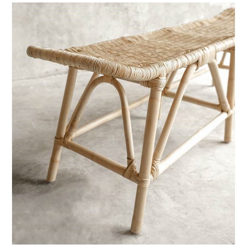 Padma's Plantation Large Zoe Bench in Naturral