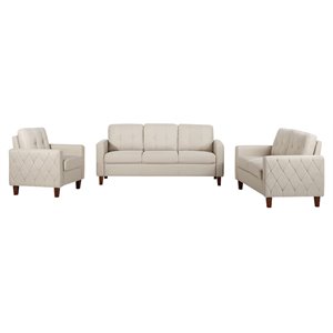 u.s pride furniture celestia 3-piece fabric living room set