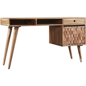 mod-arte modern wood honeycomb office desk with storage