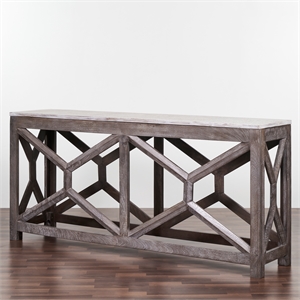 wire solid wood 72 inches console table
