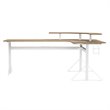 Jamesdar Core Steel L-Shape Desk in White & Natural