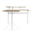 Jamesdar Core Steel L-Shape Desk in White & Natural