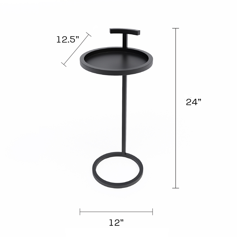 Jamesdar Katrine Steel Camden Side Table in Black
