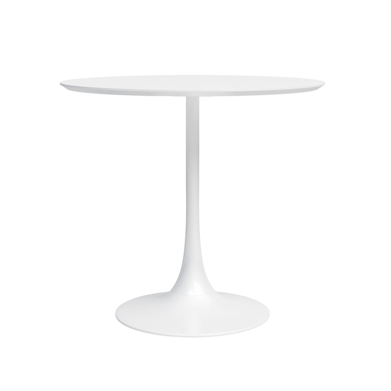 Jamesdar Kurv Steel 3 Piece Cafe Set in White & Natural