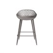 Jamesdar Kurv Steel Counter Stool 2 Piece Set in Warm Gray
