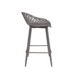 Jamesdar Kurv Steel Counter Stool 2 Piece Set in Warm Gray