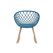 Kurv Rocker Chair Ocean Blue (Set of 2)