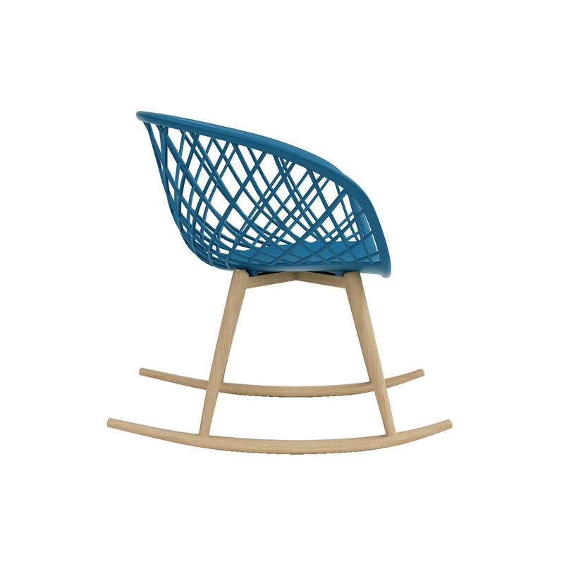 Kurv Rocker Chair Ocean Blue (Set of 2)
