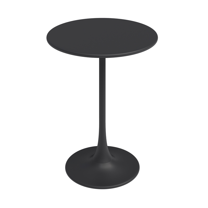Jamesdar Kurv 3-Piece Counter Height Bistro Set in Black for Indoor/Outdoor