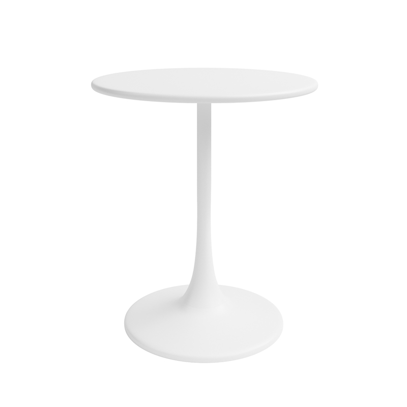 Jamesdar Kurv 3-Piece Bistro Set in White and Natural Indoor/Outdoor