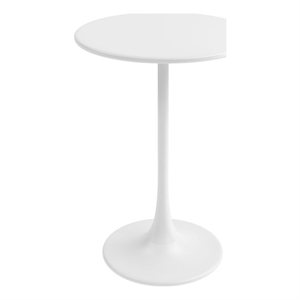 Jamesdar Kurv 24&quot Counter Height Bistro Table in White Indoor/Outdoor